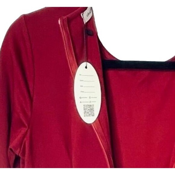 Clearlove Valentines Red Long Sleeve Elegant Cocktail Party Dress Size M NEW! - Picture 9 of 11